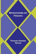 Memoranda on Poisons