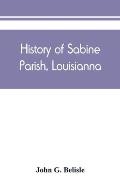 History of Sabine Parish, Louisianna