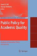 Public Policy for Academic Quality: Analyses of Innovative Policy Instruments