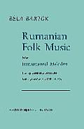 Rumanian Folk Music: Instrumental Melodies