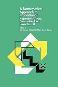 A Mathematical Approach to Proportional Representation: Duncan Black on Lewis Carroll
