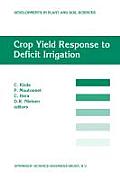 Crop Yield Response to Deficit Irrigation: Report of an Fao/IAEA Co-Ordinated Research Program by Using Nuclear Techniques