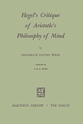 Hegel's Critique of Aristotle's Philosophy of Mind