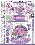 Mother's Day Bouquet Cut-n-Make Book: Mother's Day Roses, Violets and Antique Lace on Paper Crafts for Cards, Gifts and Decor