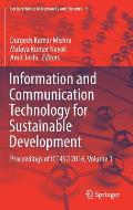 Information and Communication Technology for Sustainable Development: Proceedings of Ict4sd 2016, Volume 1