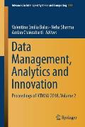 Data Management, Analytics and Innovation: Proceedings of Icdmai 2018, Volume 2