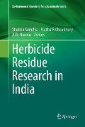 Herbicide Residue Research in India