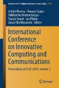 International Conference on Innovative Computing and Communications: Proceedings of ICICC 2019, Volume 2