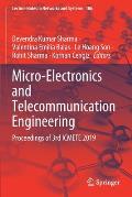 Micro-Electronics and Telecommunication Engineering: Proceedings of 3rd Icmete 2019