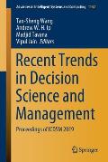 Recent Trends in Decision Science and Management: Proceedings of Icdsm 2019