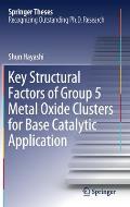 Key Structural Factors of Group 5 Metal Oxide Clusters for Base Catalytic Application