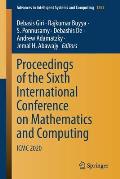 Proceedings of the Sixth International Conference on Mathematics and Computing: ICMC 2020