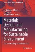 Materials, Design, and Manufacturing for Sustainable Environment: Select Proceedings of Icmdmse 2020