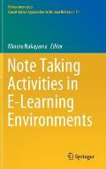 Note Taking Activities in E-Learning Environments