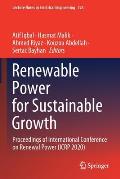 Renewable Power for Sustainable Growth: Proceedings of International Conference on Renewal Power (Icrp 2020)