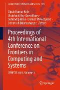 Proceedings of 4th International Conference on Frontiers in Computing and Systems: Comsys 2023, Volume 1