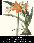 Vintage Art: Priscilla Susan Bury: 20 Botanical Flower Prints: Flora Ephemera for Framing, Home Decor and Collage