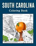 South Carolina Coloring Book: Painting on USA States Landmarks and Iconic, Gifts for Tourist