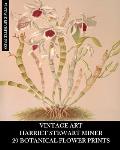 Vintage Art: Harriet Stewart Miner: 20 Botanical Flower Prints: Orchid Ephemera for Framing, Home Decor and Collages