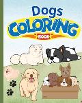 Dogs Coloring Book For Kids: Cute Dogs Coloring Book for Kids Ages 4-8, Puppies Coloring Book