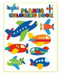 Planes Coloring Book: 30 Fun and Simple Illustrations for Kids