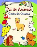 Pui de Animale Carte de Colorat: Animale zambitoare, imagini cu linii accentuate, pentru copii varsta 3 +