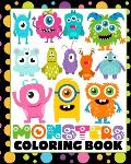 Monsters Coloring Book: 42 Fun Coloring Pages for Children