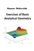 Exercises of Basic Analytical Geometry