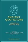 English Quotations Complete Collection: Volume I