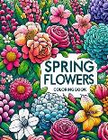 Spring Flowers Coloring Book: Each Page Offers a Glimpse into the Rich Tapestry of Spring Floral Fantasy, Providing a Therapeutic and Inspirational