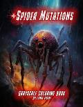 Spider Mutations Grayscale Coloring Book