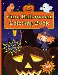 Cute Halloween Coloring Book: An Easy Coloring Book for Kids!