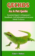 Geckos as a Pet Guide: A Detailed Introduction To Caring For Geckos As Pets
