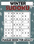 Winter Sudoku Puzzles Book For Adults: Medium to Hard Sudoku Puzzles with Solutions