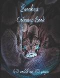 Snakes Coloring Book: 40 motifs on 80 pages. A painting fun for children and adults