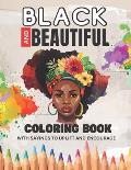 Black and Beautful Coloring Book with Sayings to Uplift and Encourage
