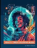 Sci-Fi Exploration: Coloring Book For Teens and Adults