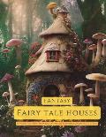 Fantasy Fary Tale Houses: An Adult Coloring Book Full Of Fairy Houses Gray Scale Images
