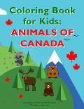 Kids Coloring Book: Animals of Canada. Preschool Activity Book with Coloring Pages