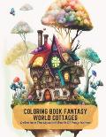 Coloring Book Fantasy World Cottages: Delve Into The Mystical World Of Fairy Homes