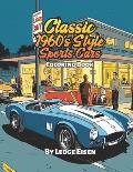 Classic 1960's Style Sports Cars Coloring Book