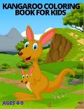 Kangaroo Fun Kids Coloring Book: Kangaroo Coloring Book for Children of All Ages. Yellow Diamond Design with Black White Pages for Mindfulness and Rel