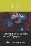 Drawing book special set of 27 pages: A4 drawing book