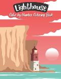 Lighthouse Color by Number Coloring Book: Adult Coloring Book with 30 Unique Light House Color by Number Designs. (Fun Activity Coloring Pages)