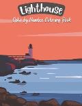 Lighthouse Color by Number Coloring Book: Collection of Hand Drawn Seaside Landscape Color by Number Lighthouse Sketches for Adults. (Activity Colorin