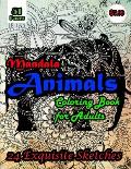 Mandala Animals Coloring Book: Mandala Animals Coloring Book for Adults, A Collection of 24 exquisite Large Print Images Coloring Pages for Adults an
