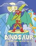Dinosaur Coloring Book for Kids Age 4-12: Superhero coloring book for kids ages 3-5