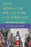 Dediu Newsletter Vol. 5, N. 11 (59), 6 October 2021: World Monthly Report