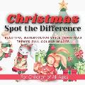 Christmas Spot the Difference: Beautiful watercolour style Christmas themed full-colour images