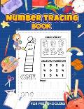 Number Tracing and coloring book: for kids or Kindergarten students